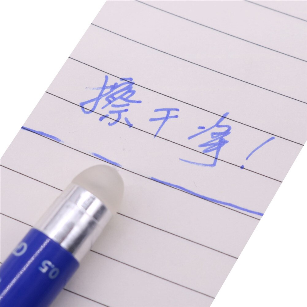 12 Pcs Magic Pen Erasable Gel Pen 0.5mm Tip Blue Refill Student Stationery Writing Pen
