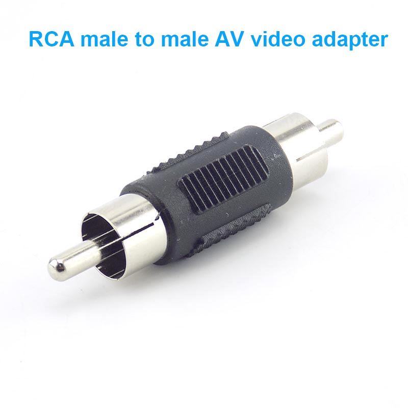 1Pcs Bnc Rca Male Female Naar Bnc Rca Mannelijke Vrouwelijke Adapter Plug Coax Kabel Video Audio Draad Converter Connector voor Cctv Camera W1: Blauw