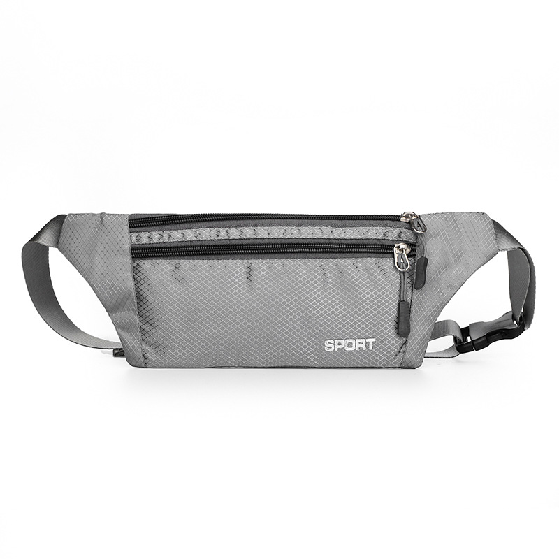 YoReAi imperméable à l'eau Bum sac taille Pack hommes poitrine ceinture taille sacs épaule Pack Usage Multiple hanche Pack voyage sac ceinture: Gris