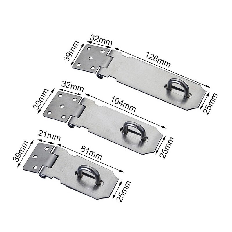 Padlock Hasp Door Clasp Hasp Latch Lock Stainless Steel Hasp and Staple with Screws for Door Window Cabinet sales door lock