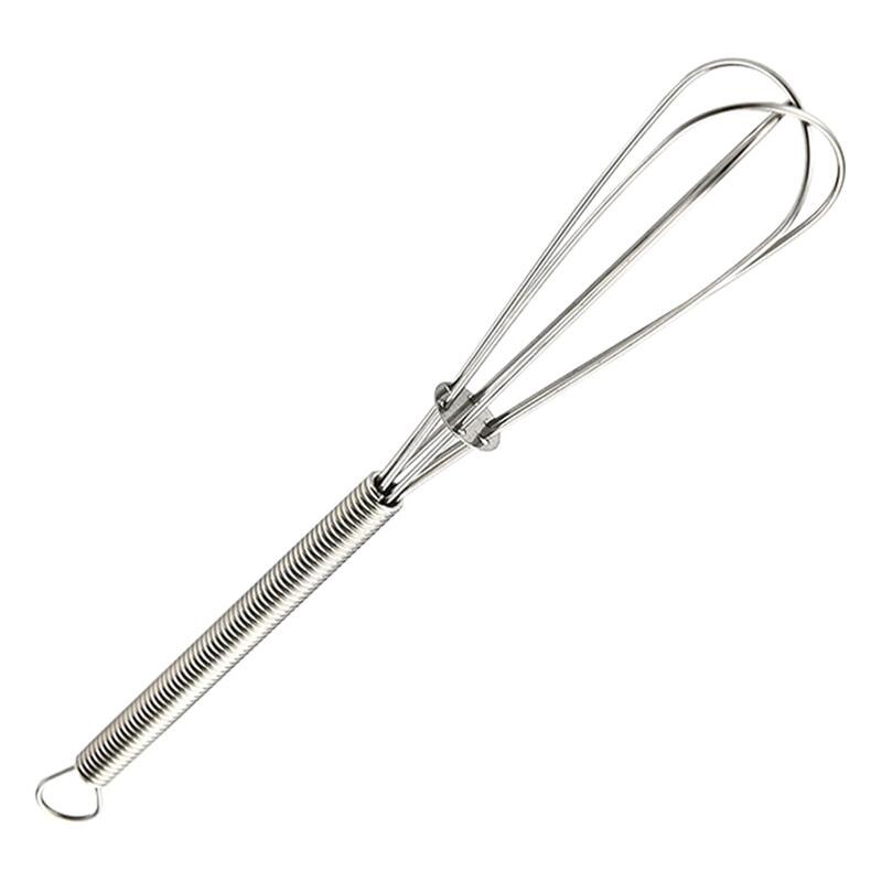 1Pc Multifunctional Rotary Manual Egg Beater Mixer Mini Kitchen Egg Whisk Bake Tool Egg Agitator Metal Eco-Friendly Egg Mixer: 23cm
