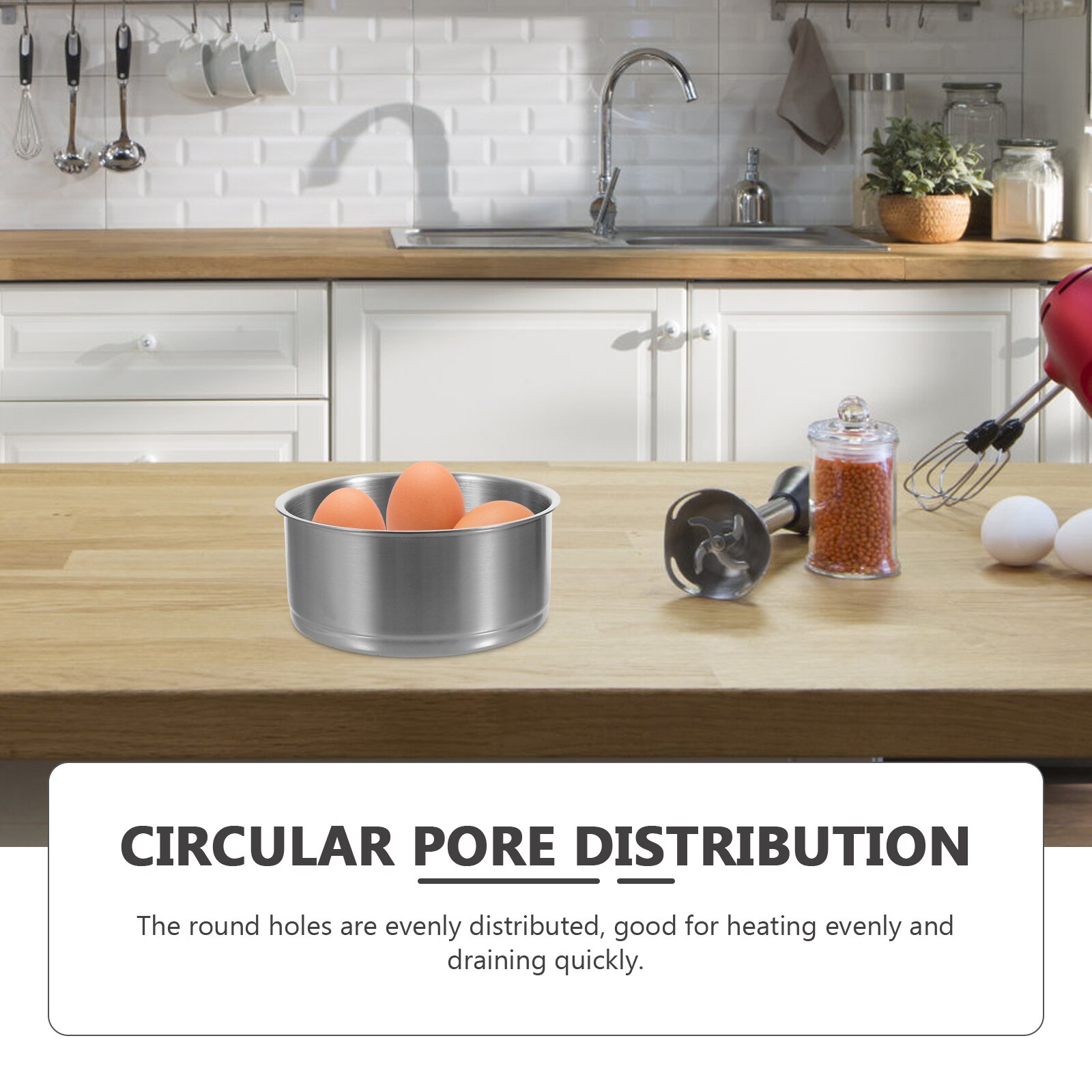 1pc Stainless Steel Steam Basket Steaming Device Steaming Rack for Restaurant Kitchen