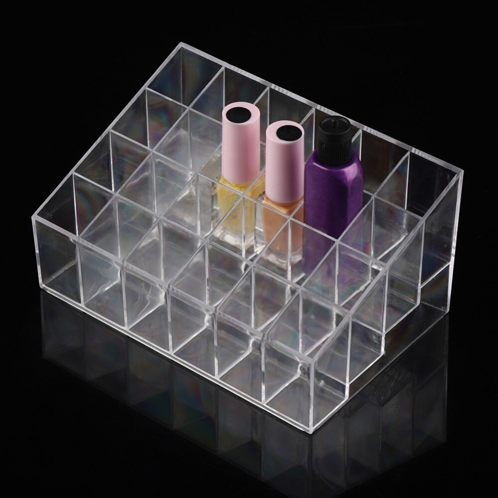 24 rooster Opbergdoos Praktische Acryl make organizer voor Lippenstift Bead Ringen Sieraden Display