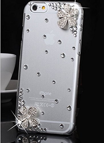 3D Handgemaakte Clear Bling Bloem Crystal Rhinestone Diamond Skin Case Voor Iphone 12 Mini 11 13 Pro Max Xs Max xr X 8 7 Plus 6 5 Se