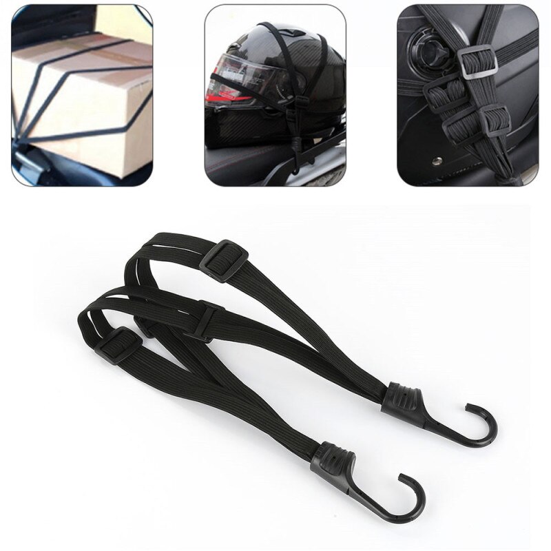 60cm Motorcycle Elastic Rope Strap Retractable Motorcycle Helmet Luggage Elastic Rope Strap Motorcycle Straps Accessories
