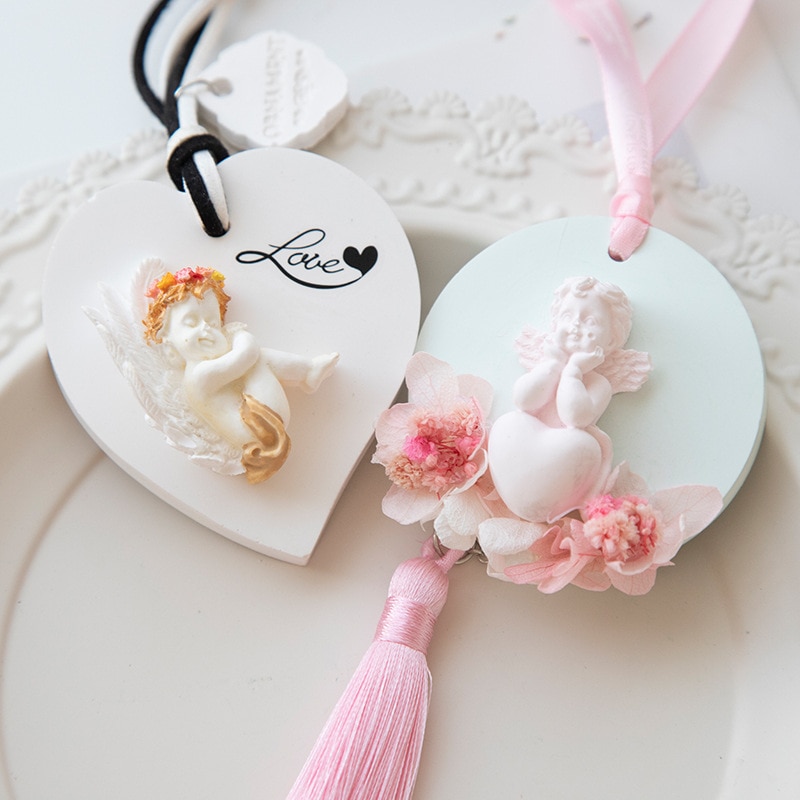 Moules en Silicone pour plâtre d&#39;aromathérapie, DIY, petit ange, pour voiture