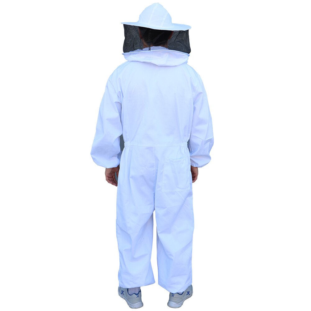 Beefun Beekeeping Suit Full Body Veiled Clothing White Protective Clothing With Hat Apiculture Bee Suits