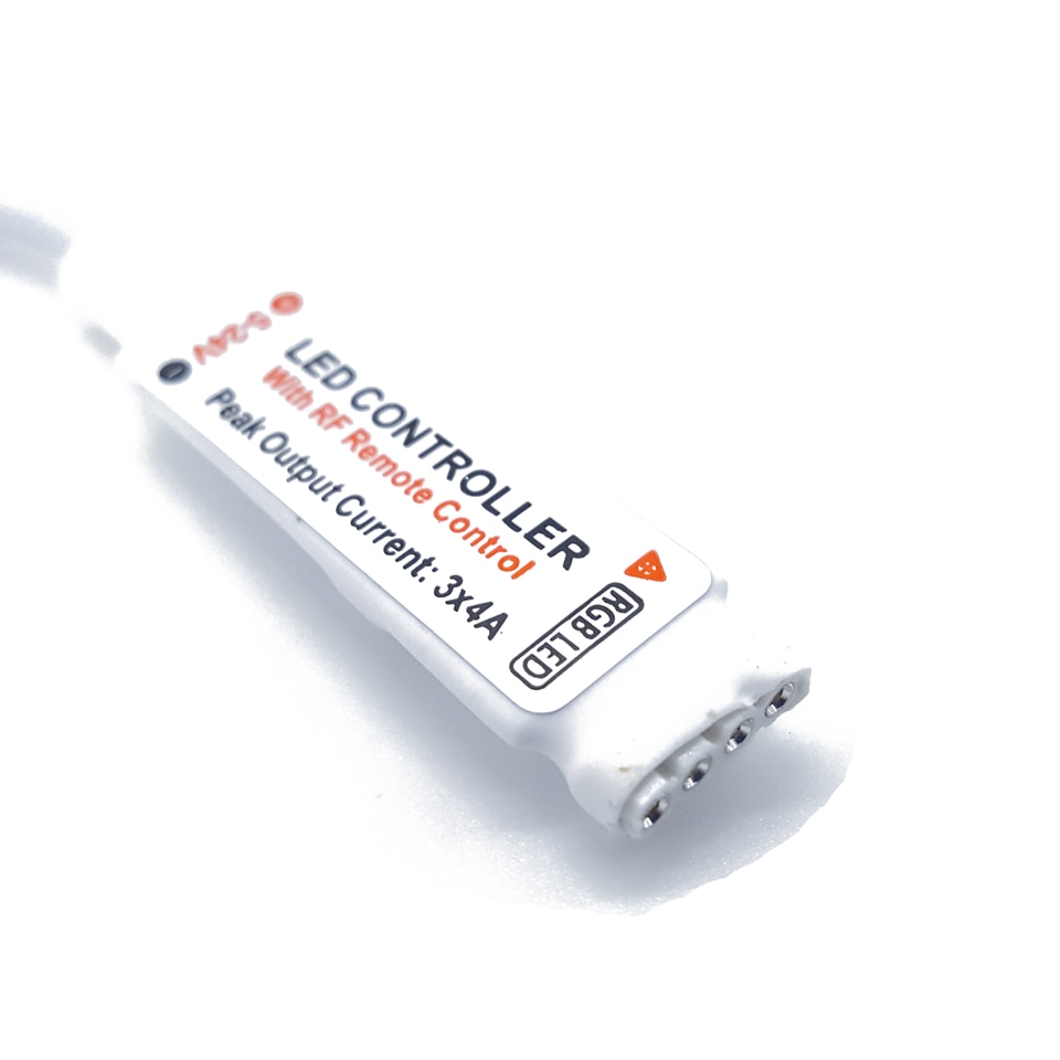 Usb  dc 5v-24v led controller 17 key rf trådlös fjärrkontroll dimmer/inline led controller för 5050 3528 rgb led strip lampor