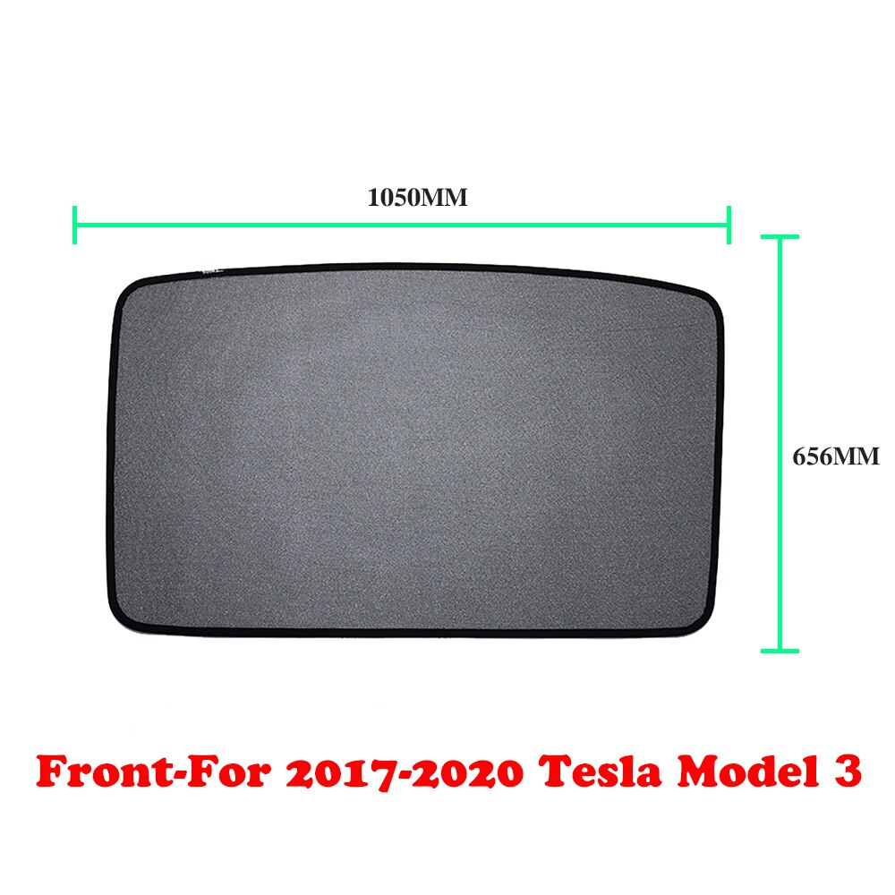Til tesla model 3 glas soltag solafskærmning net bil soltag persienner solafskærmning stjernehimmel stil interiør model 3 2022 parasol tag: Front til 2017-2020