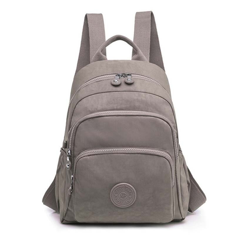 Tegaote Oxford Doek Nylon Rugzak Vrouwen Grote Capaciteit Vrouwen Rugzak Mode Studenten Tas Reistas: Donkergrijs