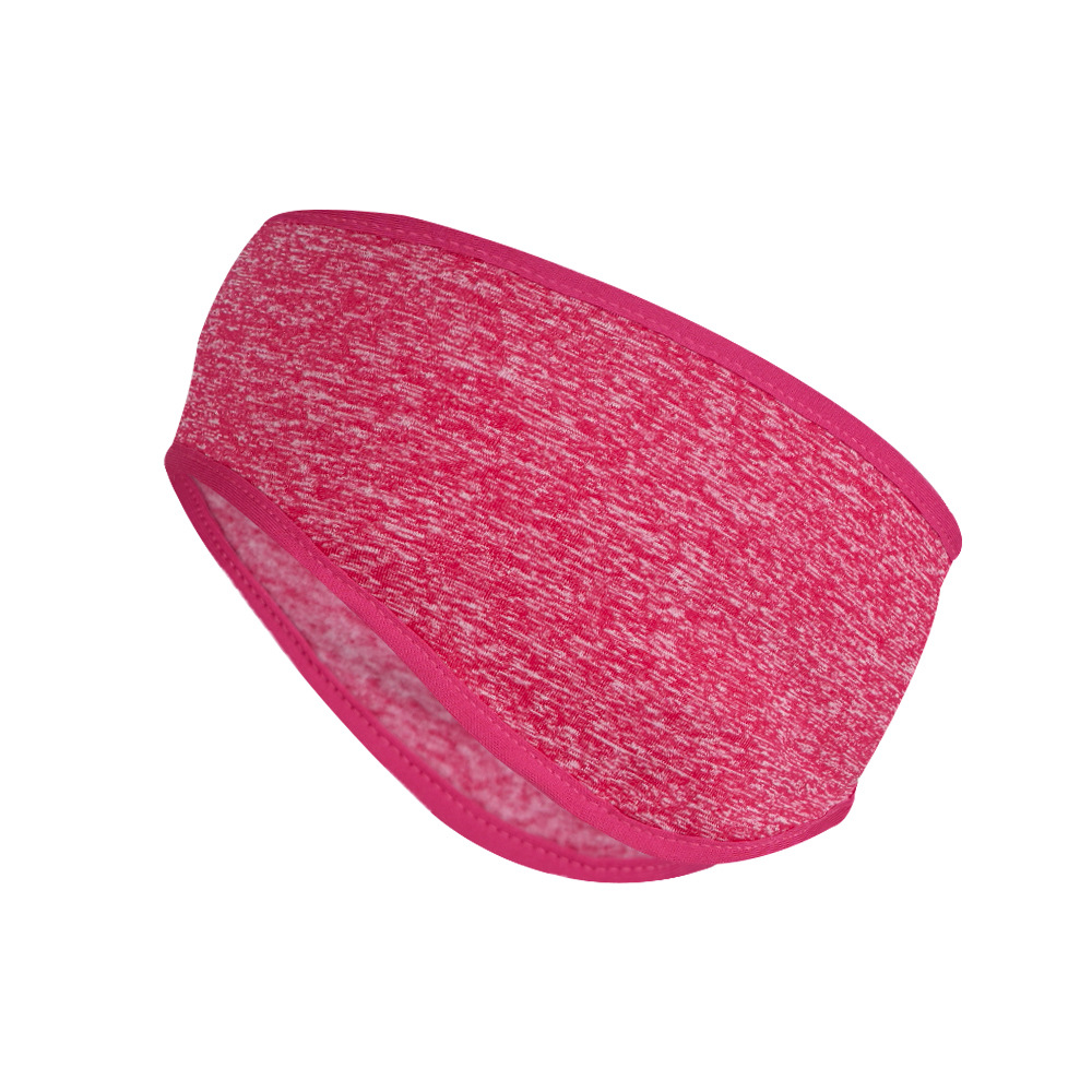 Outdoor Sports Hair Sweat Fleece Ear Cover Women Men Running Headband Ear Warmer Winter Sweatband Ear Muffs Yoga Headband: Pink