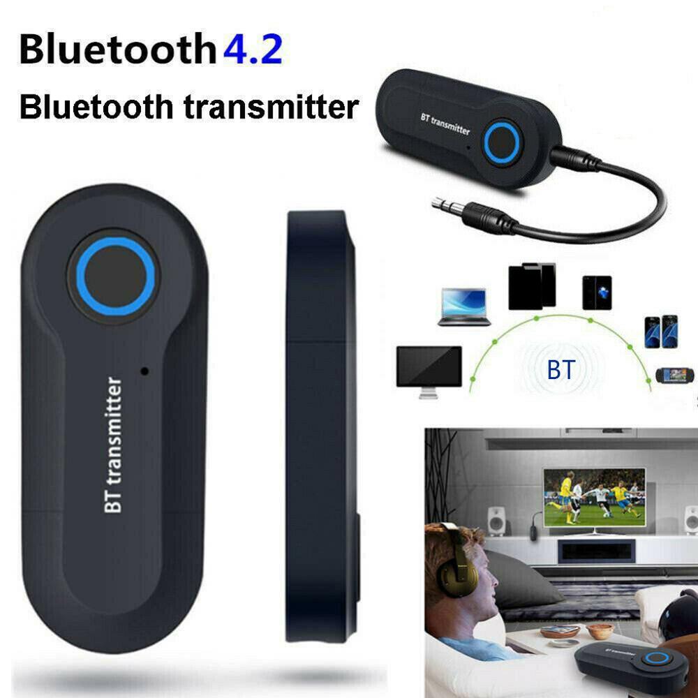 GT-09s Bluetooth Transmitter USB Power Supply Stereo BT V4.2 Wireless 3.5mm AUX Adapter for Laptop Home Sound System