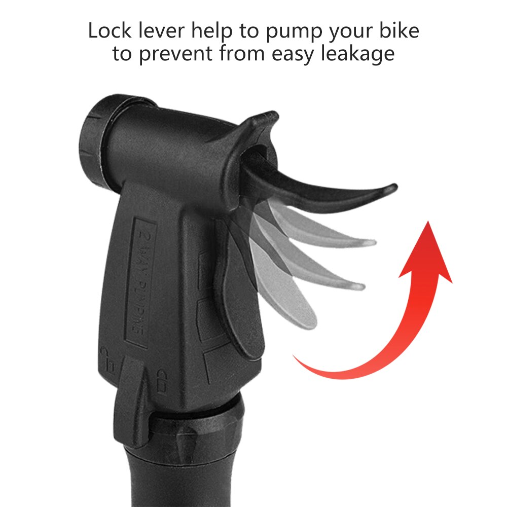 Mini Fahrrad Pumpe Fahrrad Pumpe 80PSI Fahrrad Luftpumpe Passt für Presta Schrader Ventil Manuelle Ändern