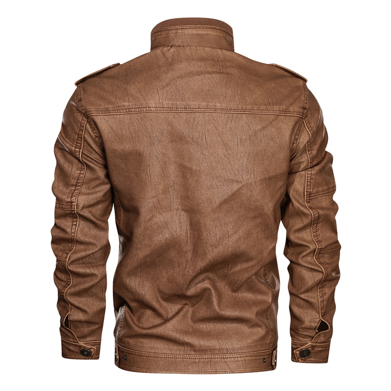 männer Neue Stickerei Motor- Leder Jacke Männer lässig Winter Baseball PU Vlies Jacken Mantel Dünne Lederjacke Männer