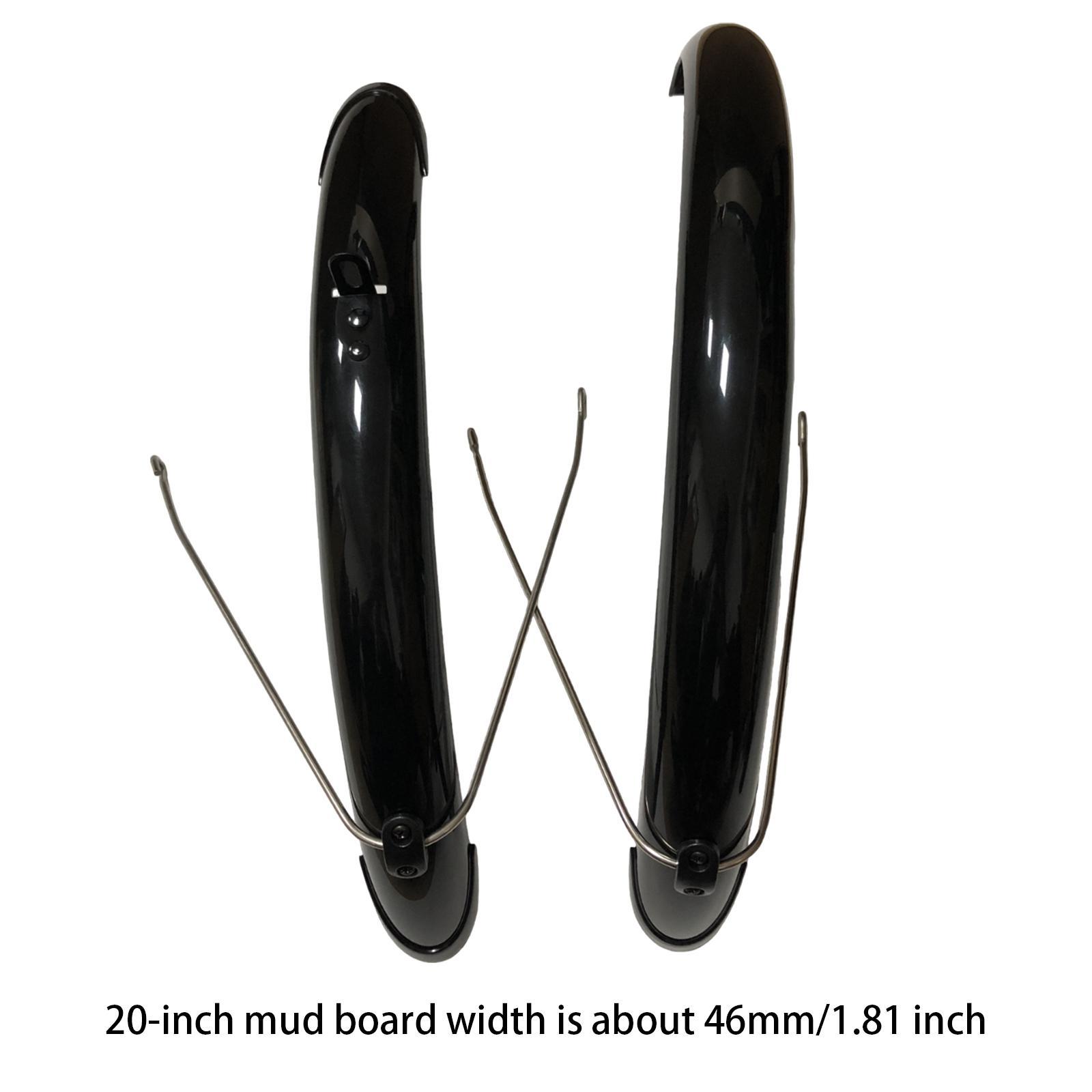 Spatborden voor 20 inch vouwfietswielen, voor- en achterbescherming