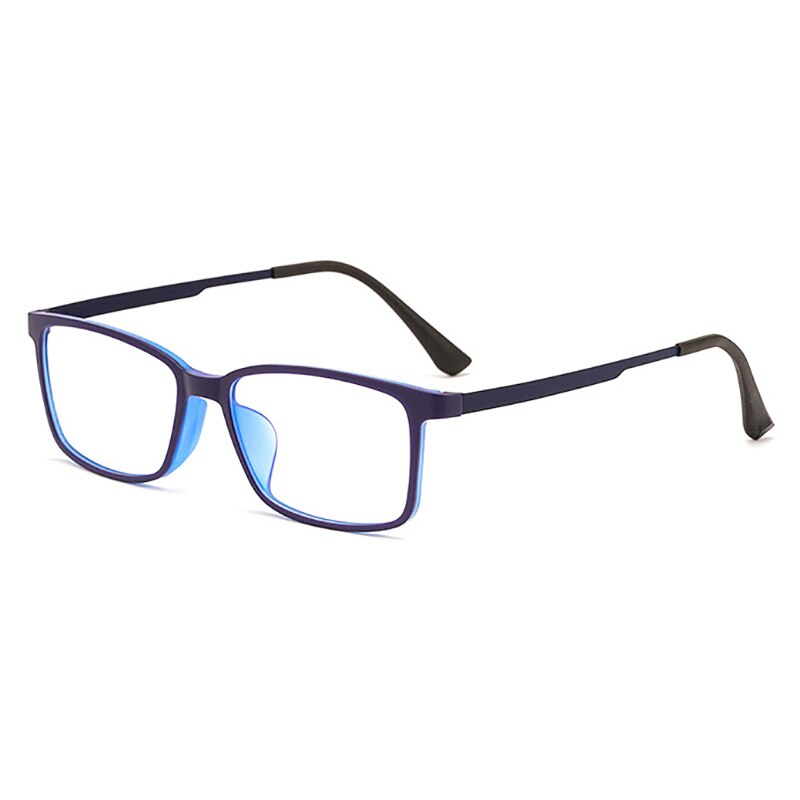 Montura de gafas con bloqueo de luz azul para hombre y mujer, montura de gafas con protección contra rayos azules, gafas graduadas antirreflejo: Azul