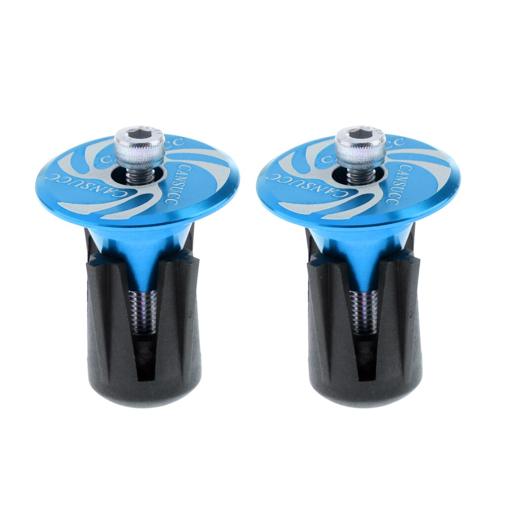 2pcs Handle Grip Bar End Plugs Handlebar Plugs for Road Bike Mountain Bike: Blue