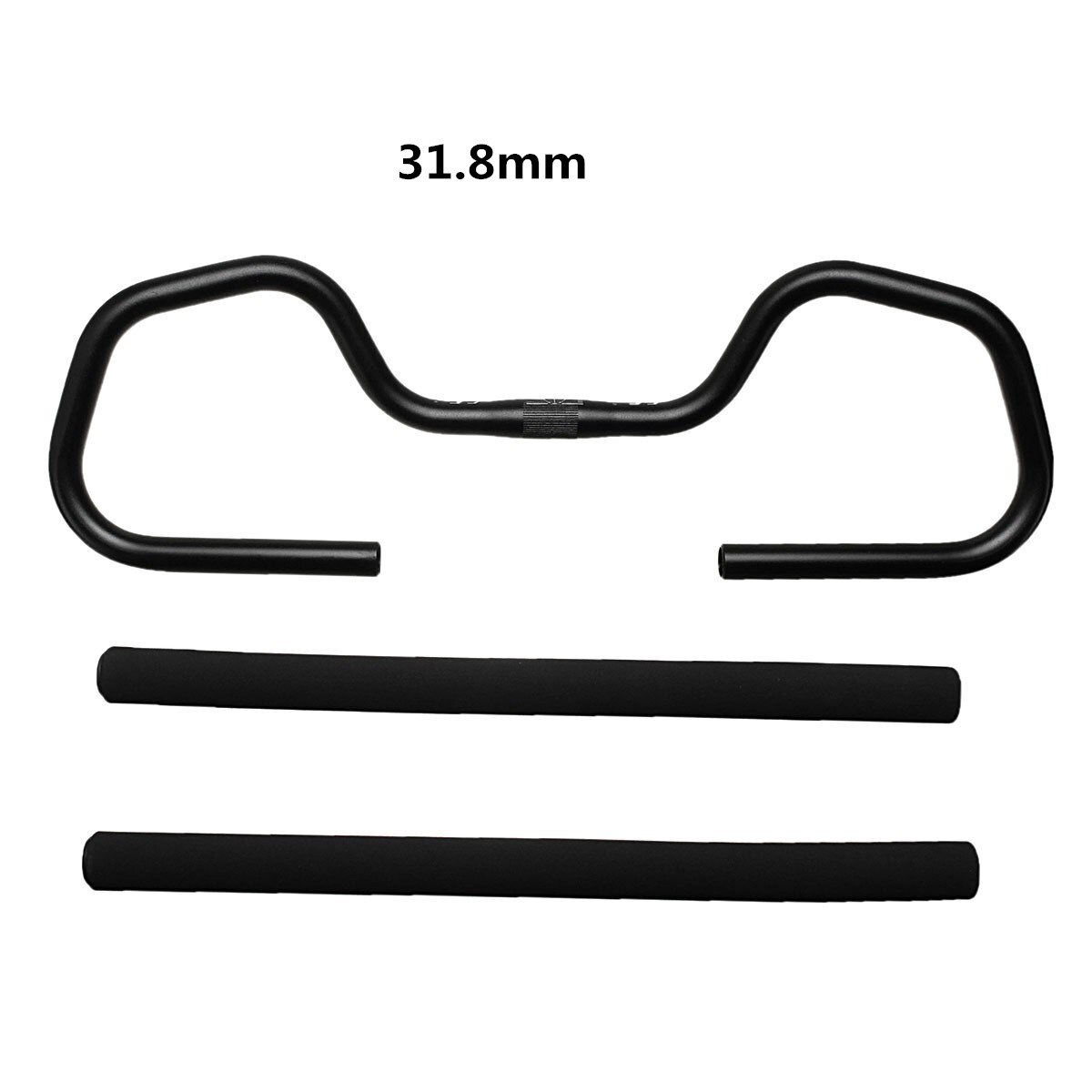 Mountainbike stuur 25.4mm 31.8mm aluminium racefiets stuur rest lange afstand fiets stuur: 31.8mm