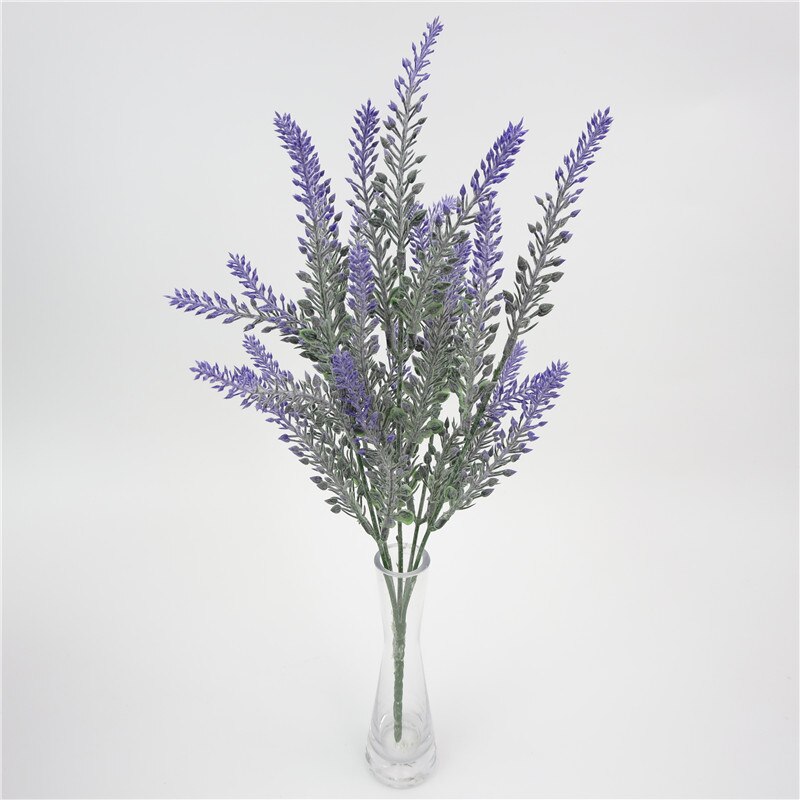 Bröllopsdekor 25 huvuden konstgjord lavendel blommor bukett hem bröllop bord fest inredning konst hem inredning