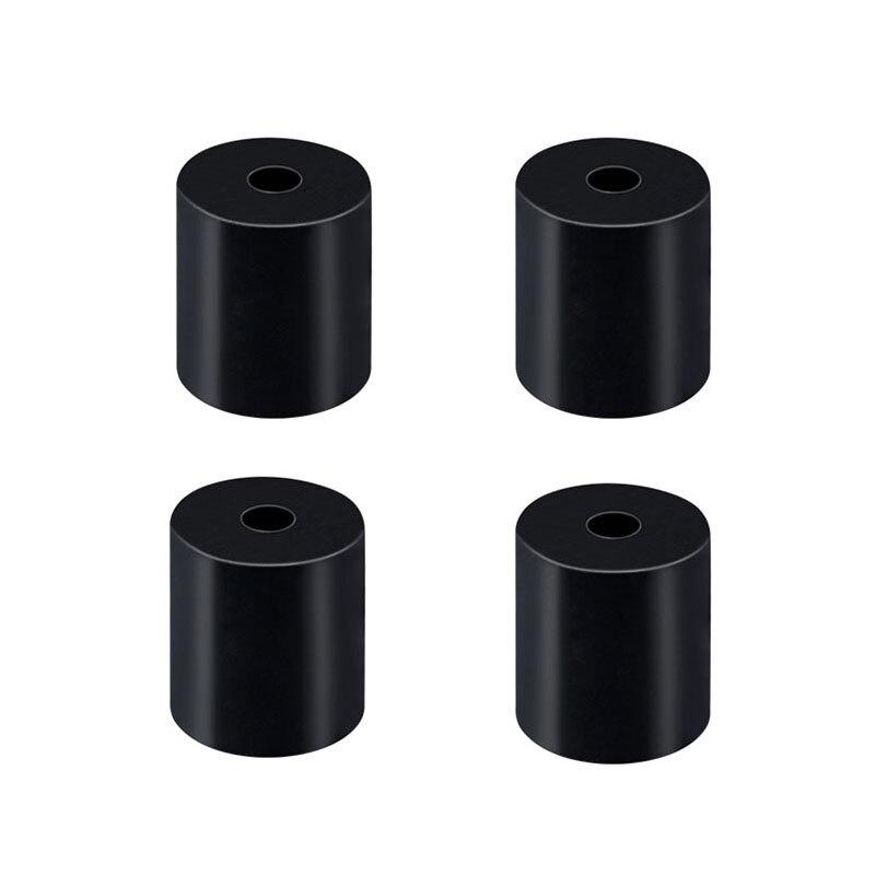 3D Printer High Temperature Silicone Solid Spacer Bed Leveling Column For CR-10 CR10S Ender-3 PRO MK3 Prusa I3 Printer Parts: 4pcs black 18mm