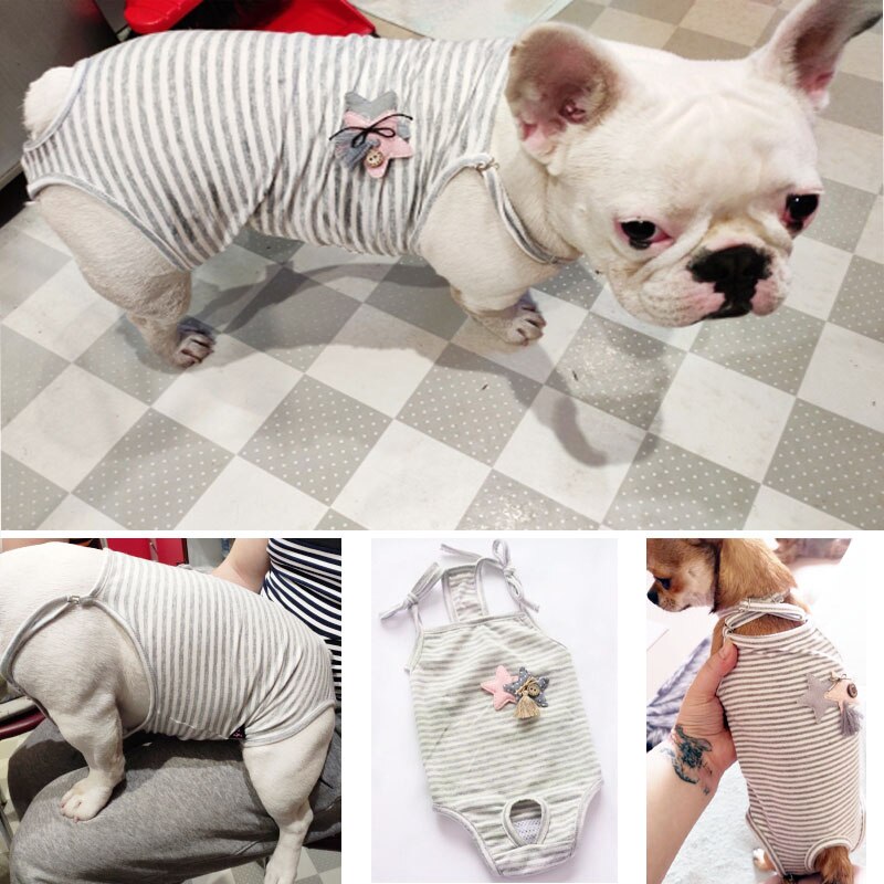 Søde vaskbare hunde blege kæledyr jumpsuit fysiologiske bukser antibakterielle hunde undertøj slidstærke hundeshorts hygiejnetrusser trusser