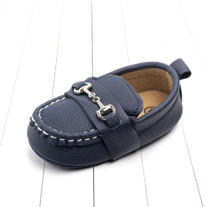 Zapatos de para primavera y otoño para recién nacido, ropa para niño y niña, zapatos de suela suave para niño pequeño: Dark Blue / 13-18 meses