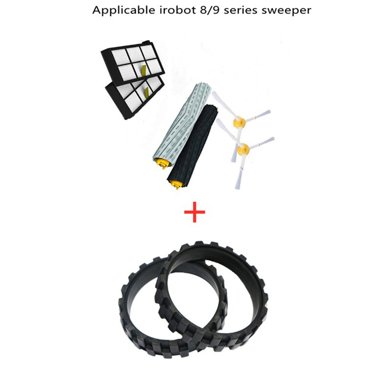 Banden Voor Irobot Roomba Wielen Serie 500, 600,700, 800 En 900,E5,I7 +,S9, irobot 676,980,698 Anti-Slip Irobot Roomba Accessoires: Donker Kaki