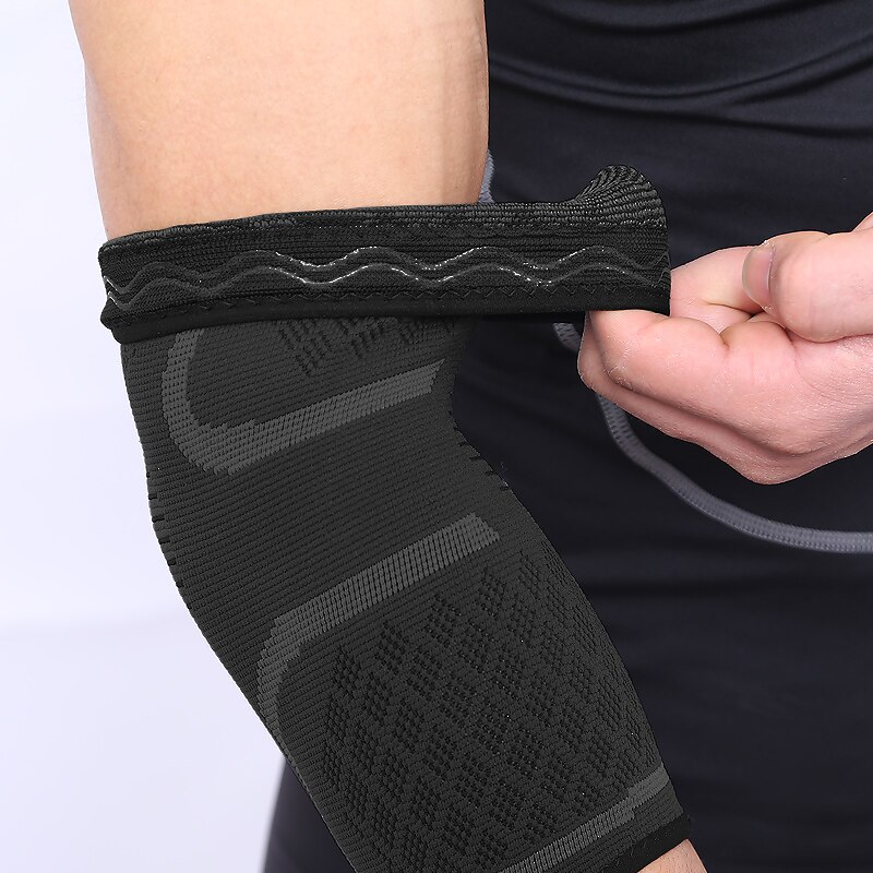 1PCS Elbow Support Elastic Gym Sport Elbow Protective Pad Absorb Sweat Sport Basketball Arm Sleeve Elbow Brace