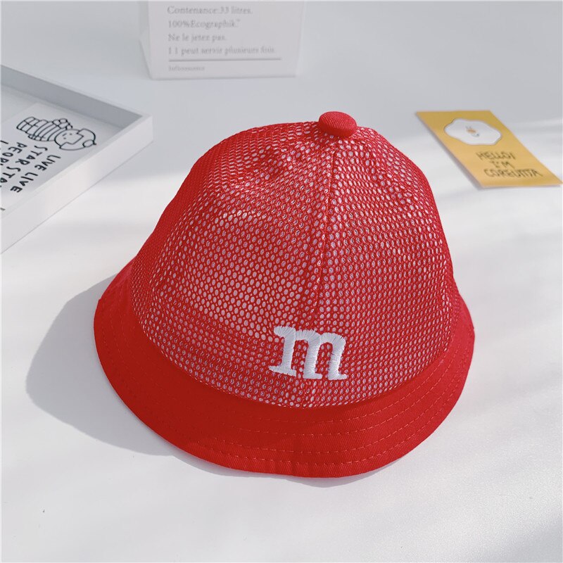 Gorros de algodón para bebés de 1 a 3 años de edad, sombrero de bebé de malla de verano, sombreros para el sol para niña, gorros transpirables para niños: red