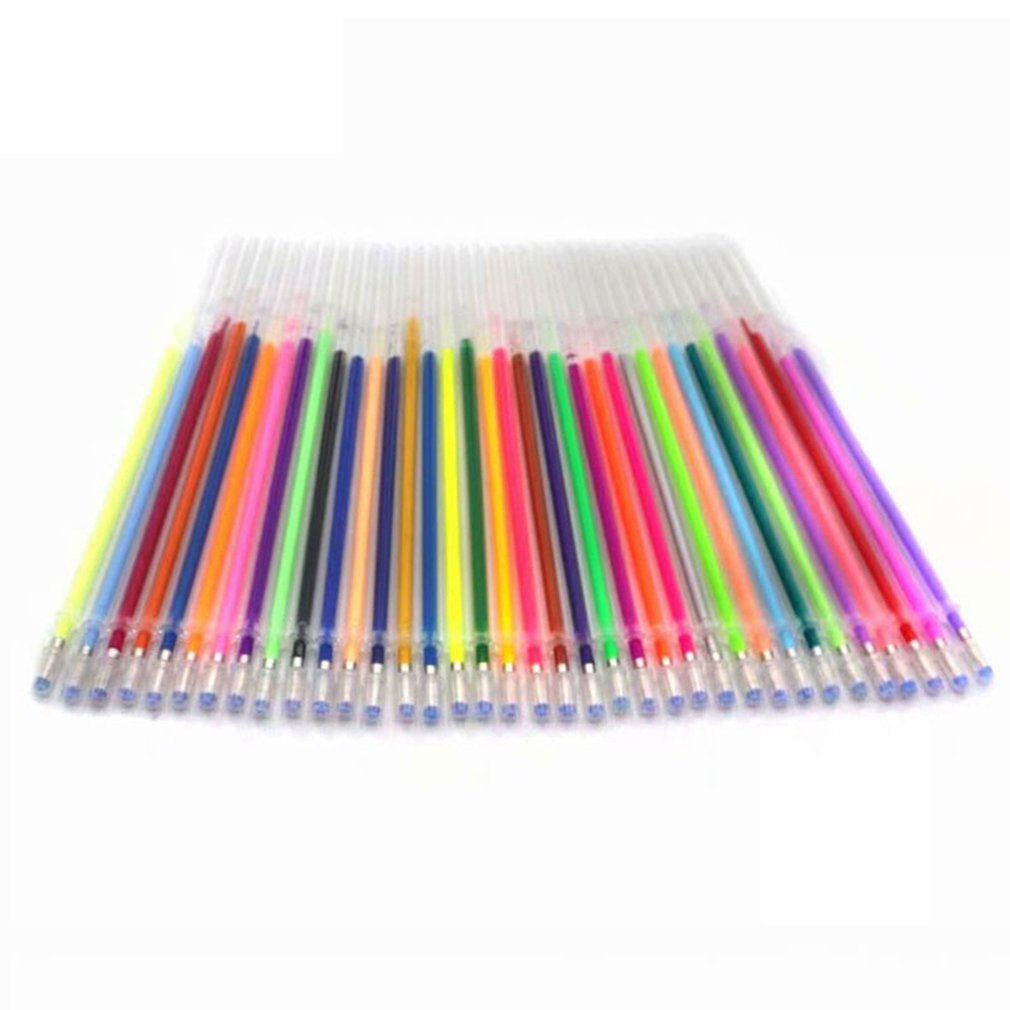 48 Stks/set 48 Kleuren Gel Pen Refill Multi Gekleurde Schilderen Gel Inkt Balpennen Vullingen Staaf Voor Handvat School Briefpapier