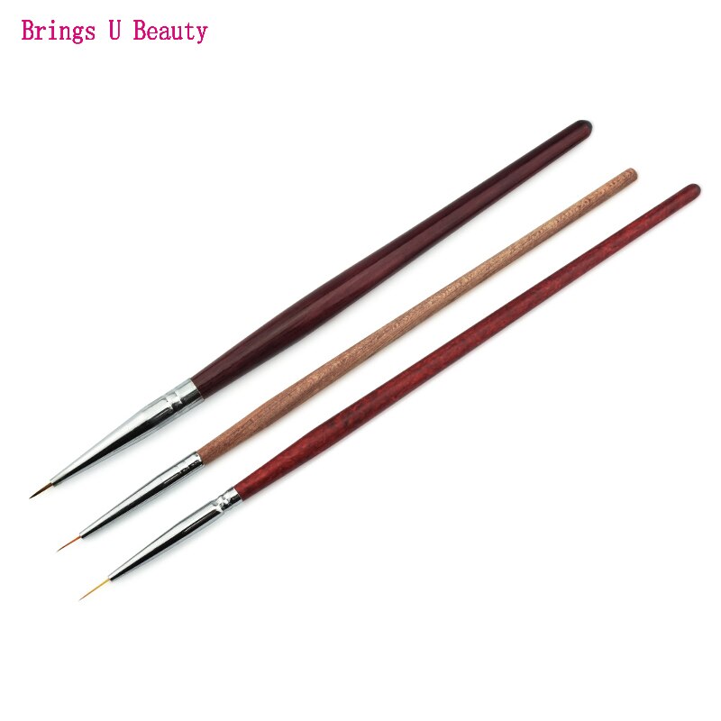 3pcs Nail Art Drawing Striping Liner Pen Brush DIY Painting Flower Drawing Lines Set Manicure Nails Home Use: BU-NB009-A-B-C