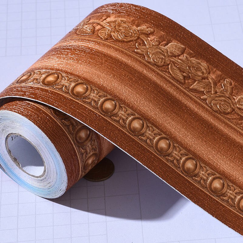 Waist Line Decoration Self-adhesive Waterproof 3d Stereo 5 Meters Long Kitchen Bathroom Tile Border Wall Corner Line Sticker