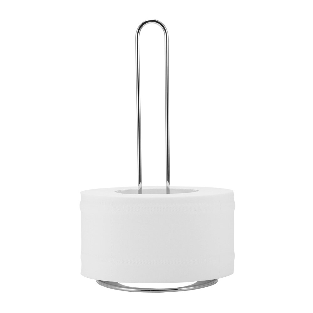 Pappershållare toalettpappershållare badrumssughängare tissueställ kökshanddukskrok 12 x 32 x 12 cm silver glansig