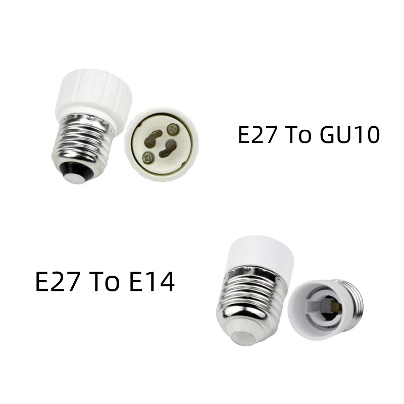 LED Lampvoet Beugel Converter, E27-E14 E27-GU10 Socket Adapter Arrangfor Maïslamp, Converter Fittings, 1PC E14, GU10