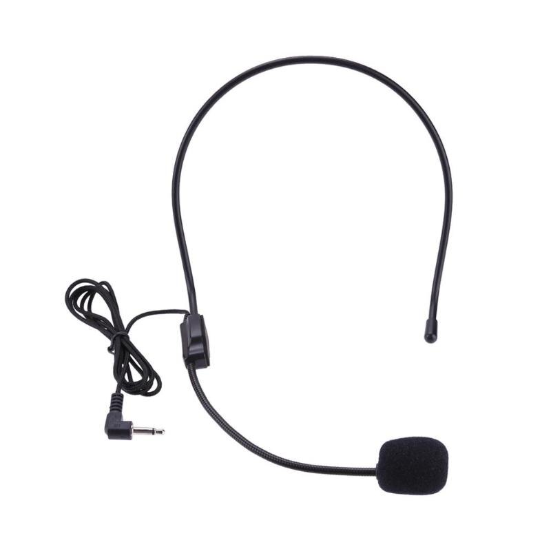 Head-Mounted Headset Microfoon Draagbare Lichtgewicht Bedrade 3.5Mm Plug Gids Lezing Toespraak Headset Microfoon Voor Onderwijs Vergadering