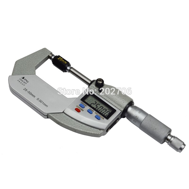 25-50mm 0.001mm IP65 water proof digital micrometer digital caliper electronic thickness gauge width measruing tools
