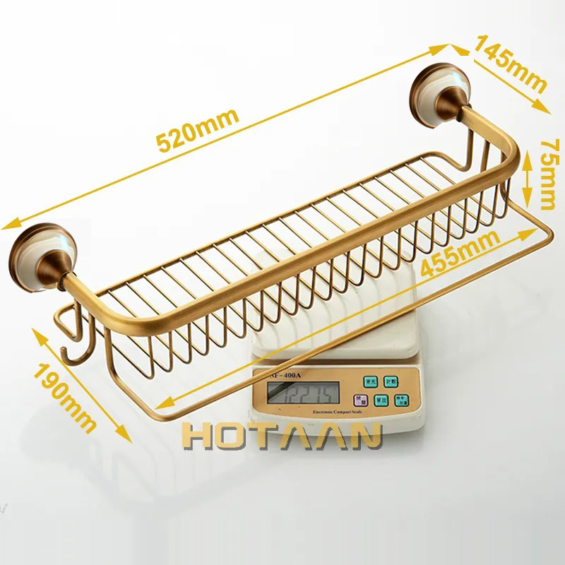Antique Brushed Solid Brass Bathroom Accessories Sets European jade base Bathroom Hardware Sets Retro Bathroom Products
