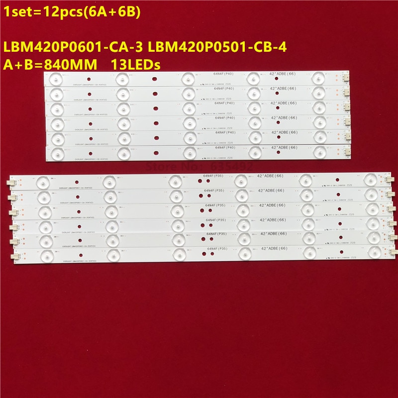 42 "Led Backlight Strip Voor Pana Sonic 42PFL3208K/12 42PFL3108K/12 42PFL3108H 42PFL3008D/78 42PFL3508G/78 42PFL3508/78 42PFL3508