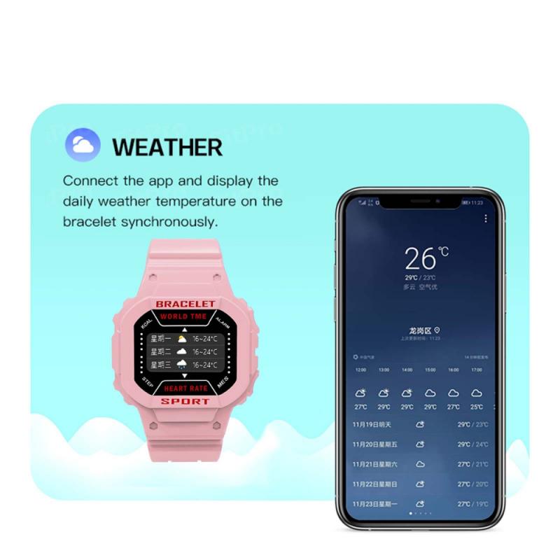 Smartwatch mit i3- zoll-farbdisplay, geeignet für damen und herren, mit blutdruckmessung, fitness-tracker und schrittzähler, sport-smart-armband