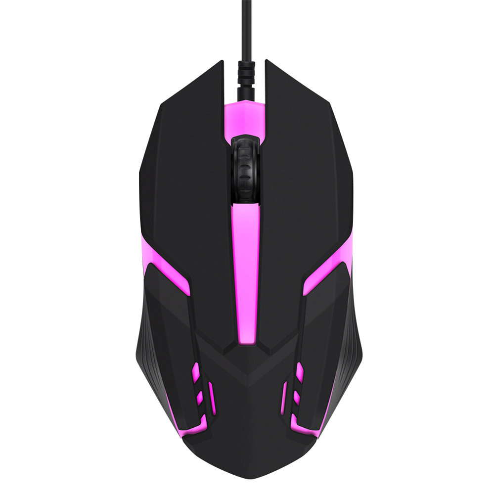 Kabelgebundene gaming-maus mit rgb-hintergrundbeleuchtung, usb-anschluss, optische computermaus, ergonomische gamer-maus mit 1600 dpi für desktop-pc und laptop, mechanische maus: Schwarz