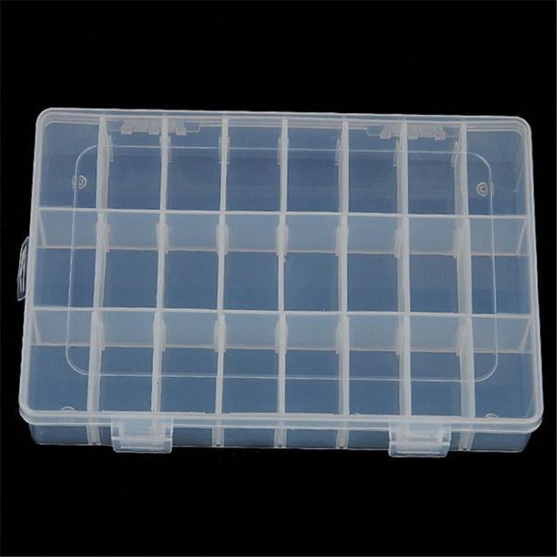 1 Pcs ! Grote Diversen Assort Verzamel Box Componenten Opslag Plastic Doos 24 Rooster Collectebus Pc672095