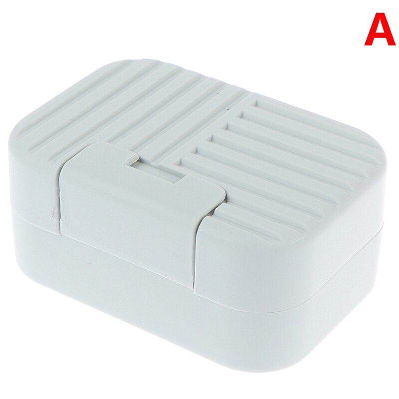 1pcs Outdoor Travel Soap Box Home Bathroom Accessories 2styles Waterproof Portable Soap Dish Bathroom Soap Holder: A