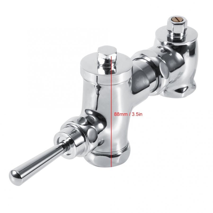 0.8-1.2Mpa Bathroom Toilet Urinal Flush Valve Hand Pressing Type Manual Delay Automatic Shutoff Flushing Valve For Toilet Bath
