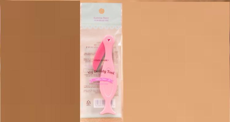 3 stks/partij Flamingo modellering threading mes Wenkbrauw Scheermes, Facial Hair Remover Wenkbrauw Trimmer