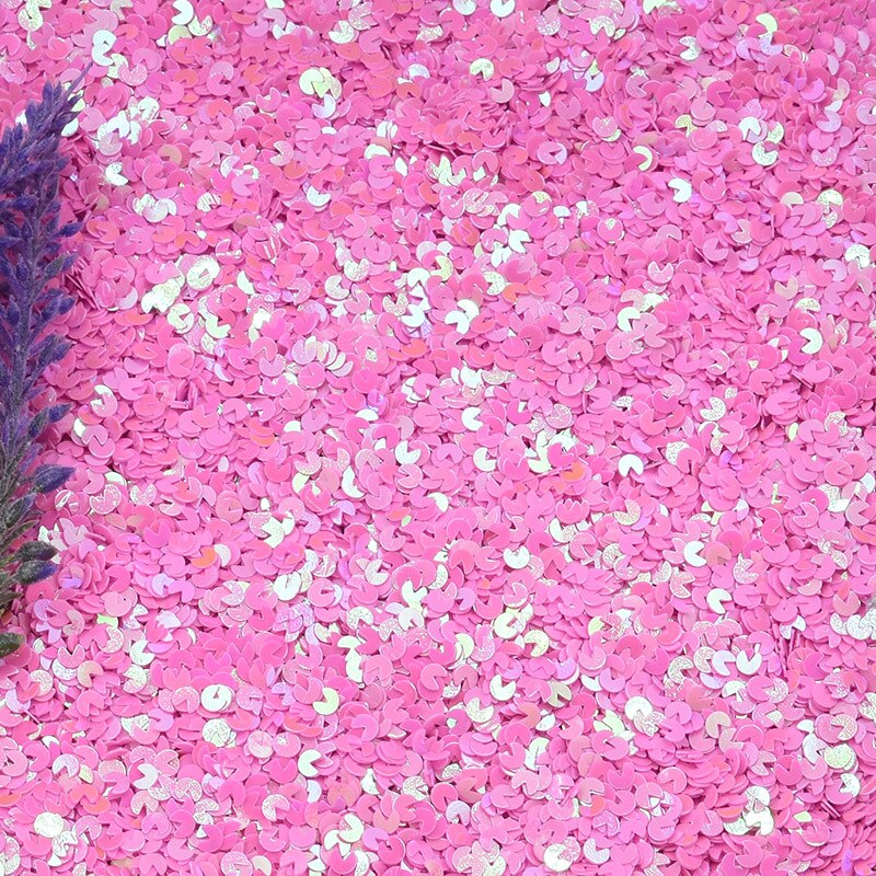 20g/ loten 4mm stijl pailletten losse pailletten voor knutselen diy glitter confetti nagelkunst decoratie pailletten naai accessoires: Ab roze