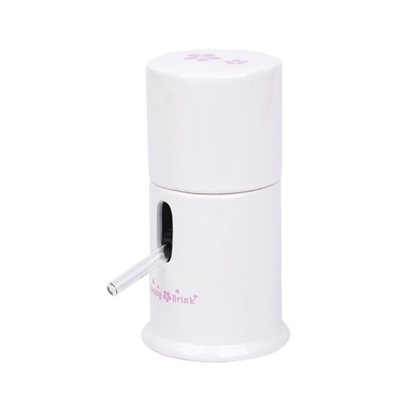 Kjæledyrdispenser base hytte keramikk smådyr hamster vannmaterflaskeholder uten drikker: 7 hh 1402388- w