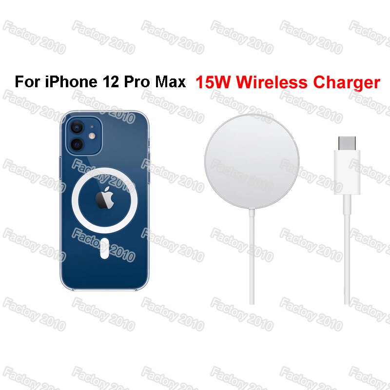 Wireless Charger Magnetic Adsorption 15W Fast Charger For iPhone 12 Pro Max Mini 12 Pro Qi Wireless Chargers PD 20W EU US Plug: 12 Pro Max and 15W