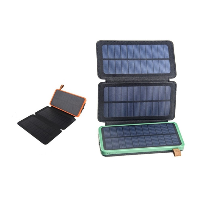 5V 2.1A 10W zonnepaneel kit Opvouwbare Waterdichte Draagbare Zonnepaneel Oplader Mobiele Power Bank Dual USB outdoor