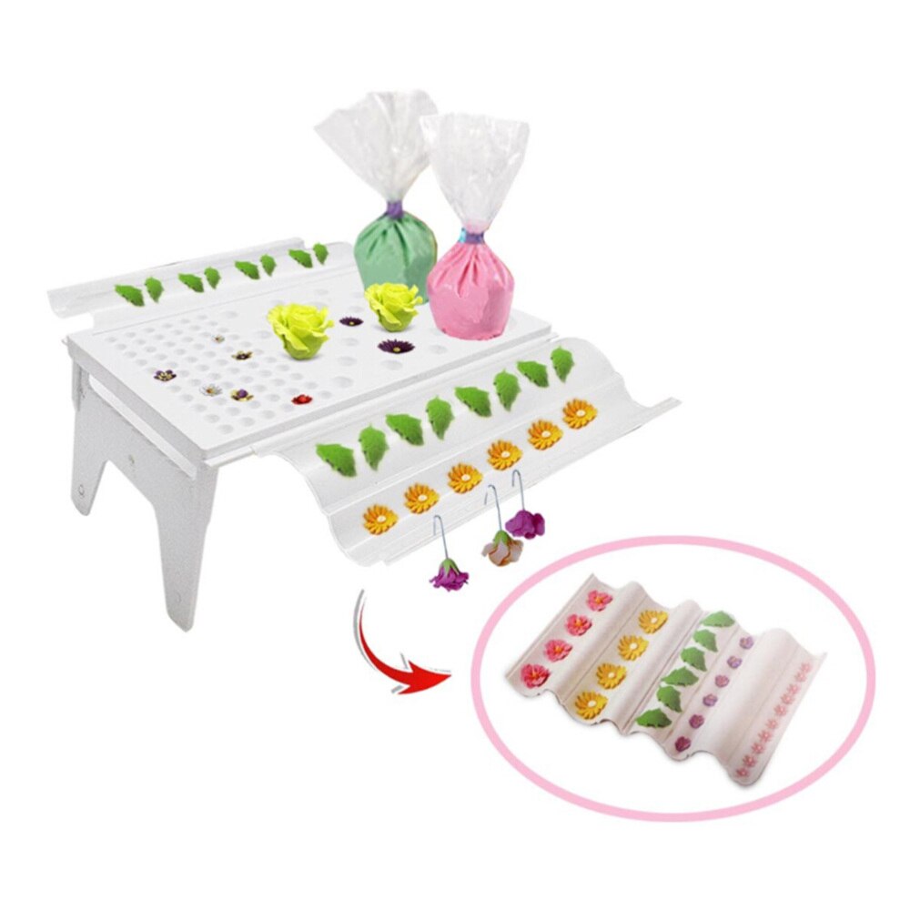 Afneembaar droogrek voor gumpastebloemen, droogrek voor aan de lucht, bakgereedschap, fondantbloemenrek voor suikerwerk, taartdecoratiebenodigdheden