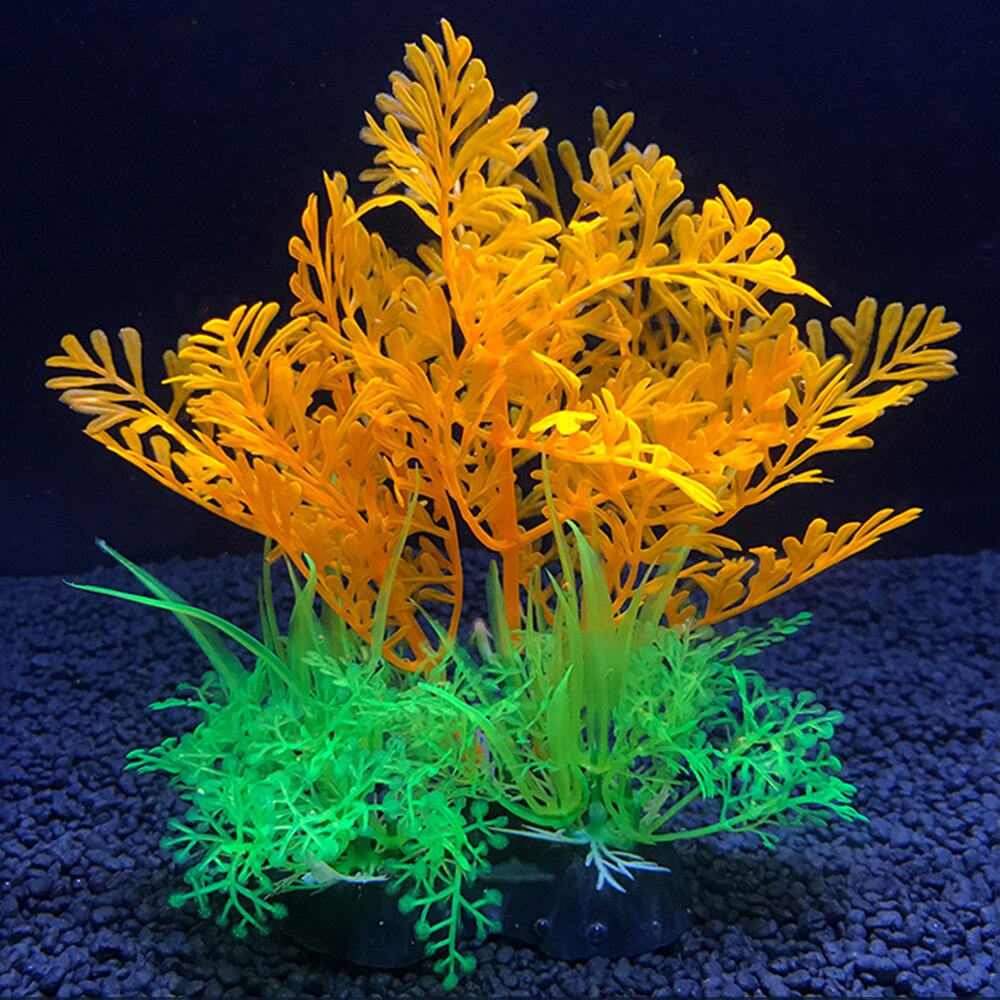 Simulatie kunstplanten decor water ornament plant aquarium 14cm decoratie: A7